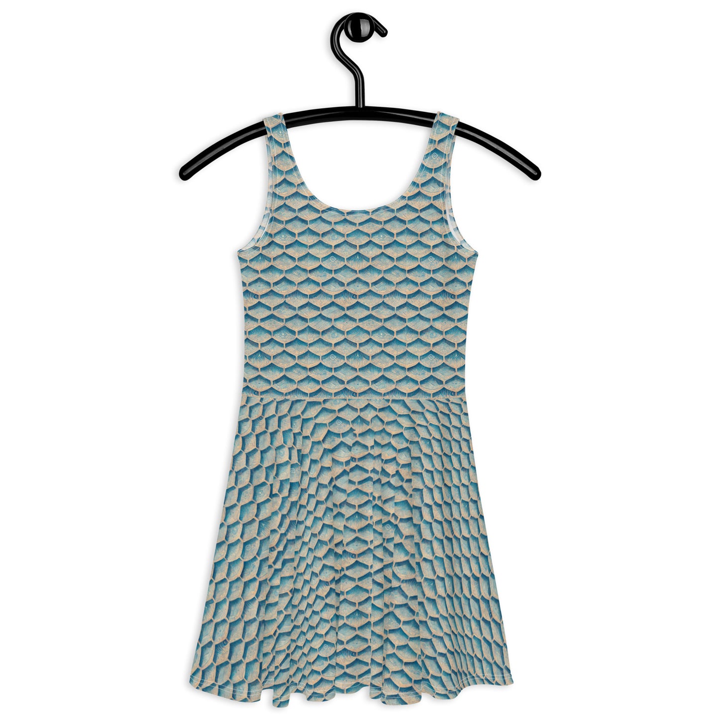 Seafoam Scales Skater Dress