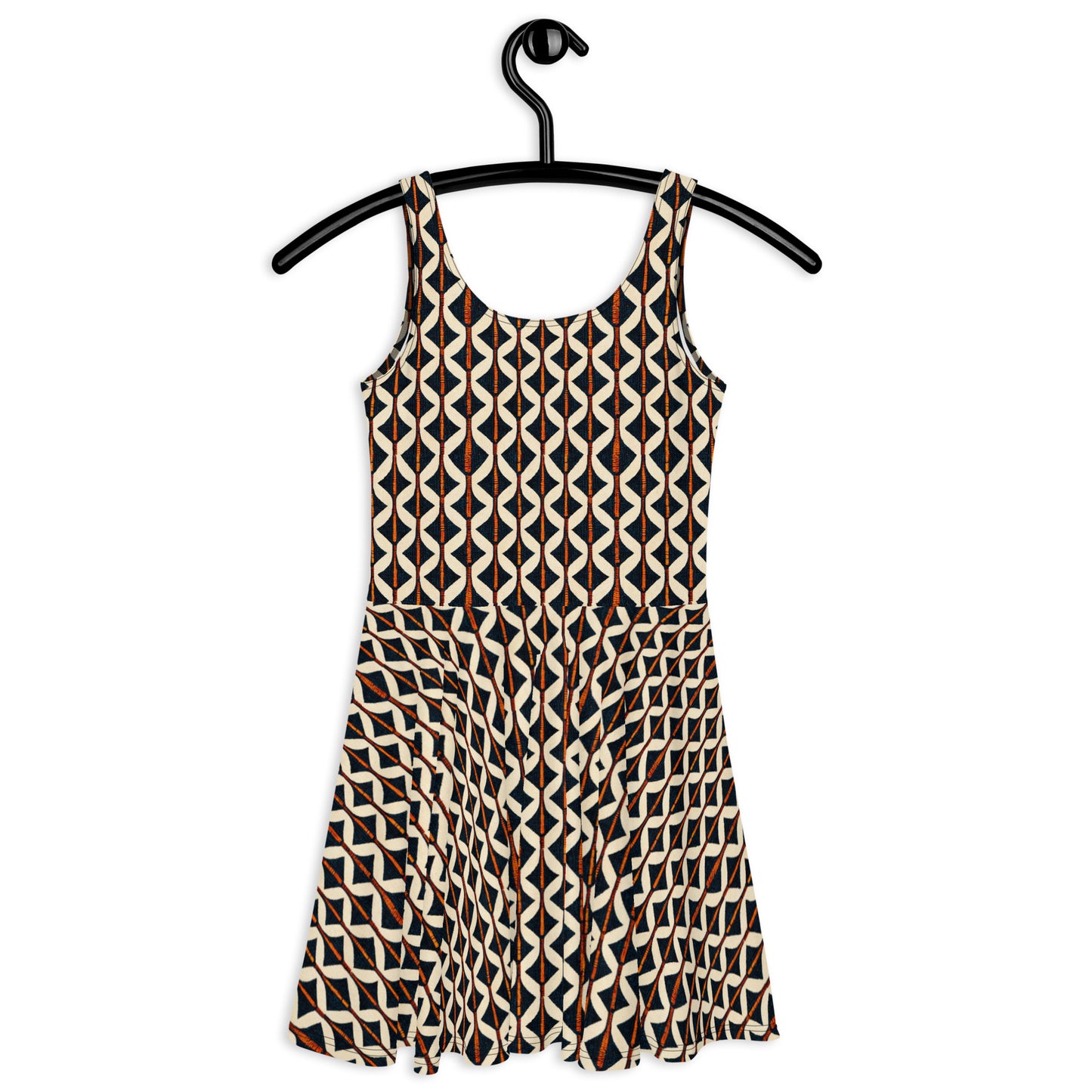 Tribal Tones In Harmony Skater Dress