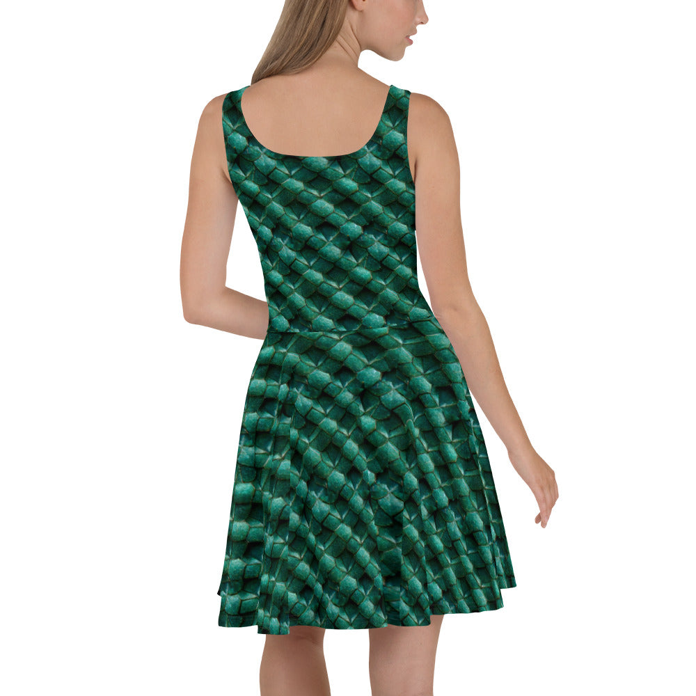 Emeralda the Great Forest Dragon Skater Dress