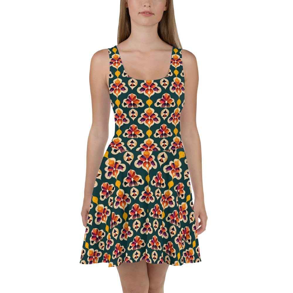 Ifrane’s Rainbow Blossoms Skater Dress