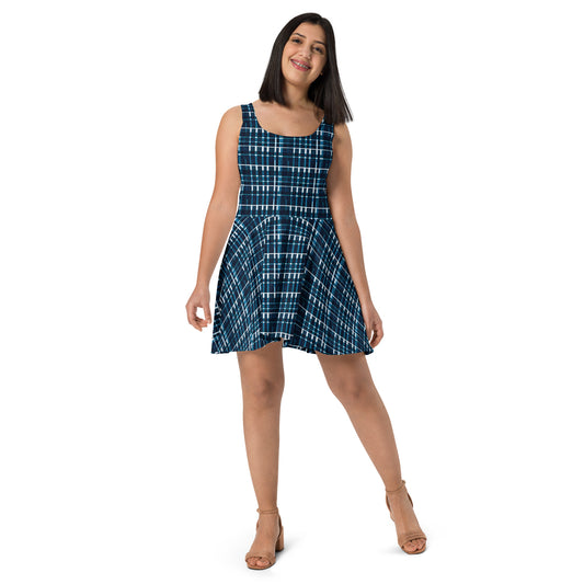 Royal Blue Scottish Heritage Skater Dress