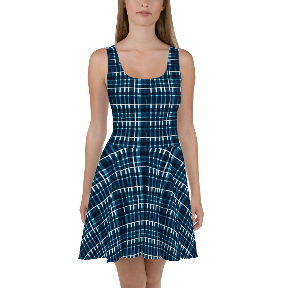 Royal Blue Scottish Heritage Skater Dress