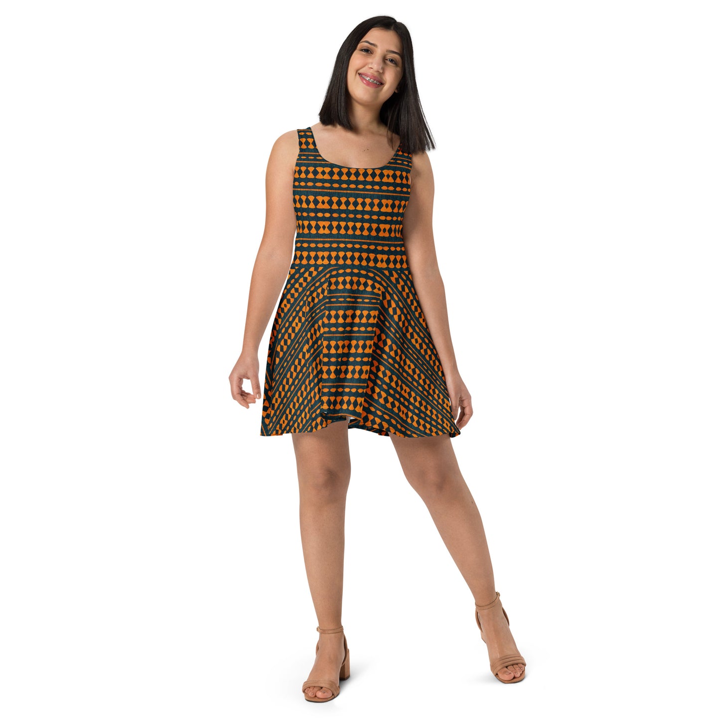 Safari Symphony Skater Dress