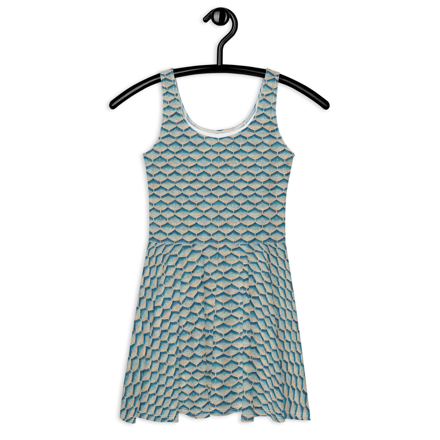 Seafoam Scales Skater Dress