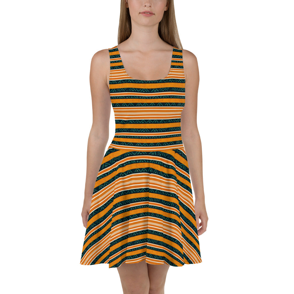 Serengeti Symphony Skater Dress