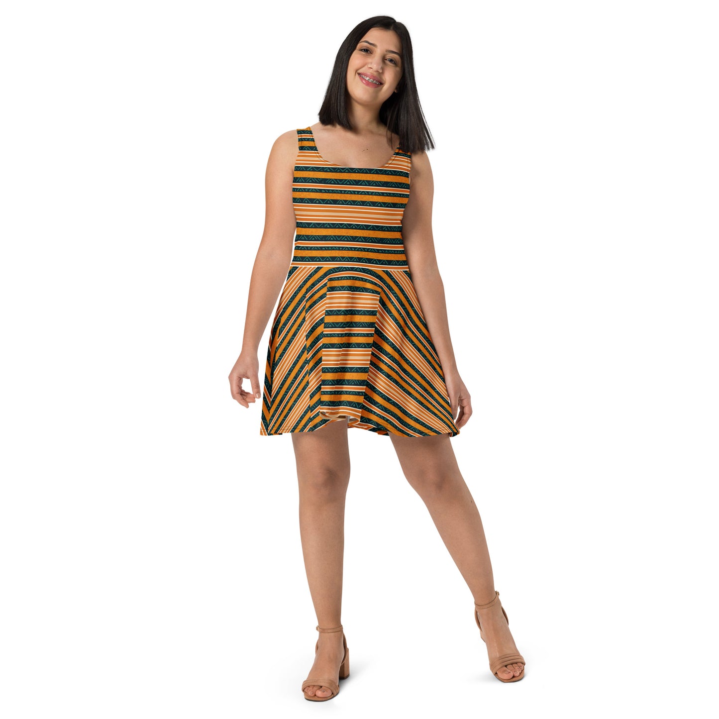 Serengeti Symphony Skater Dress