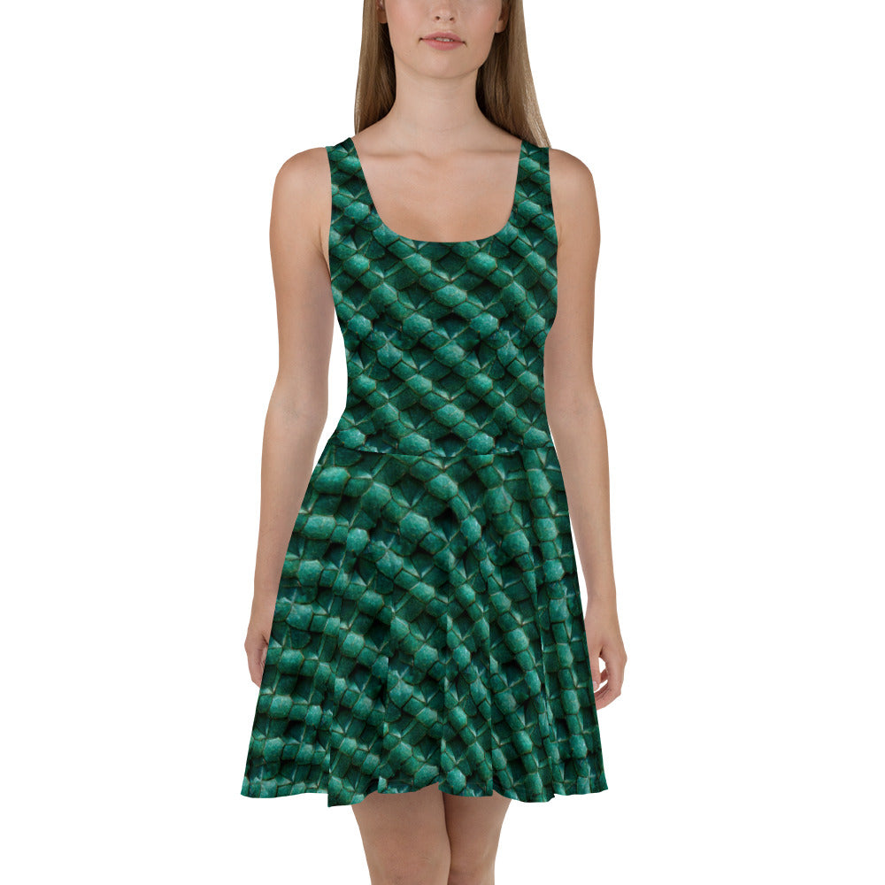 Emeralda the Great Forest Dragon Skater Dress