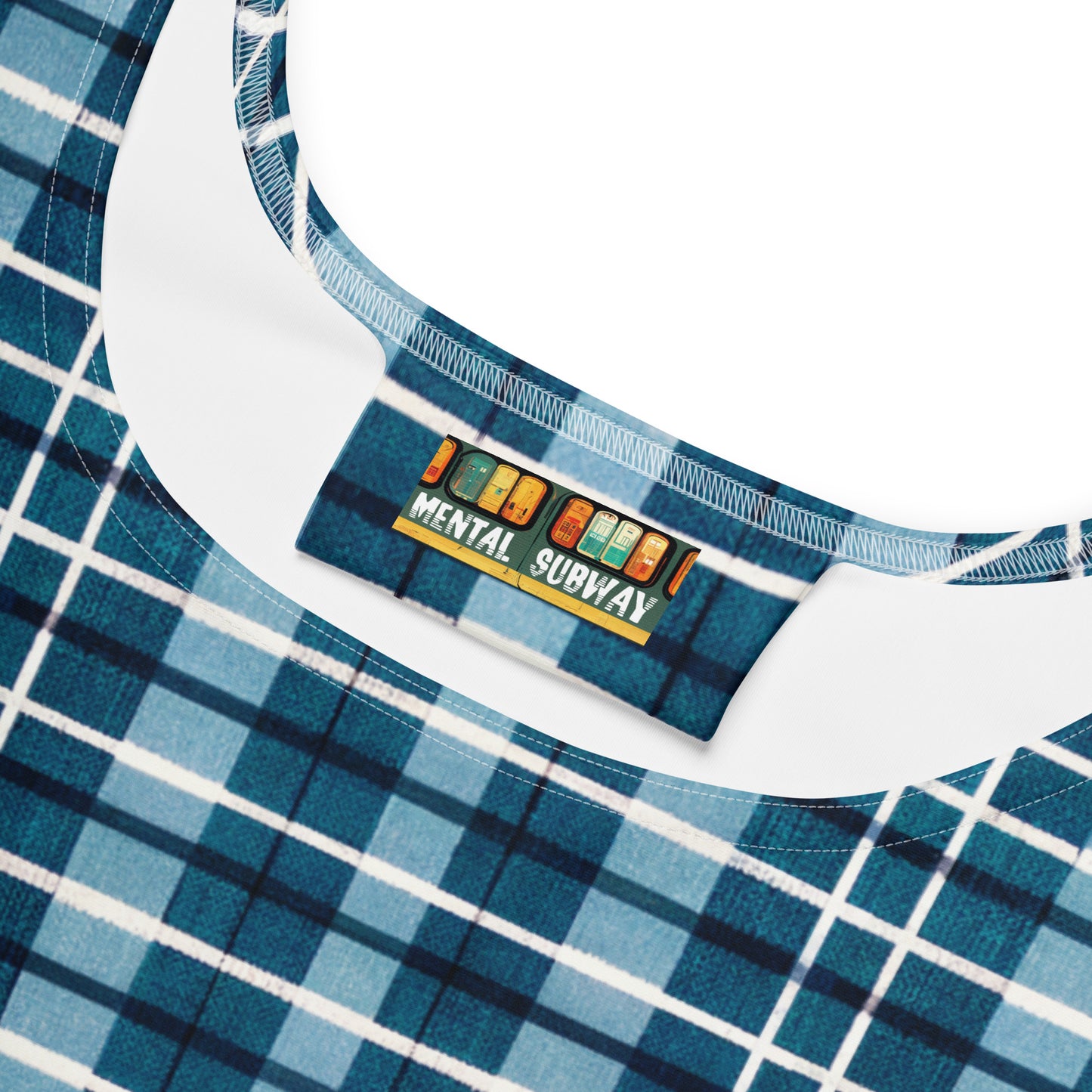 Scotsman’s Skyward Plaid Skater Dress