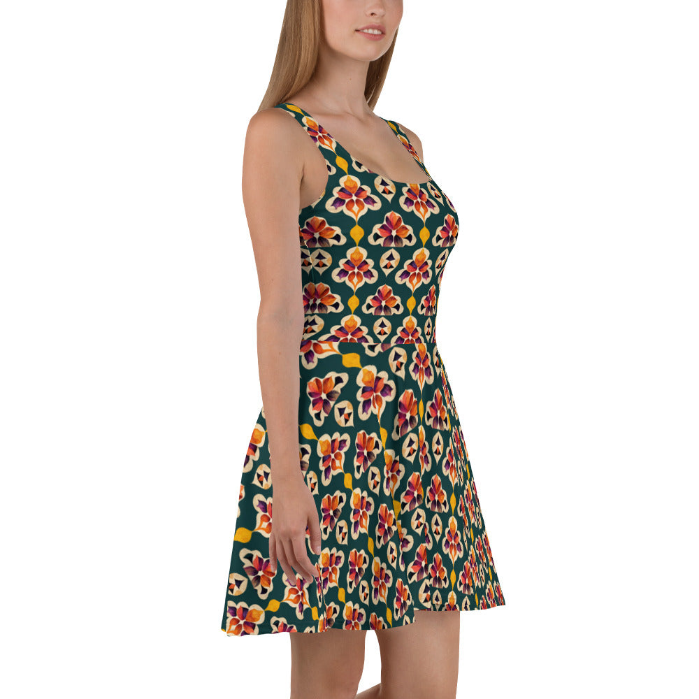 Ifrane’s Rainbow Blossoms Skater Dress