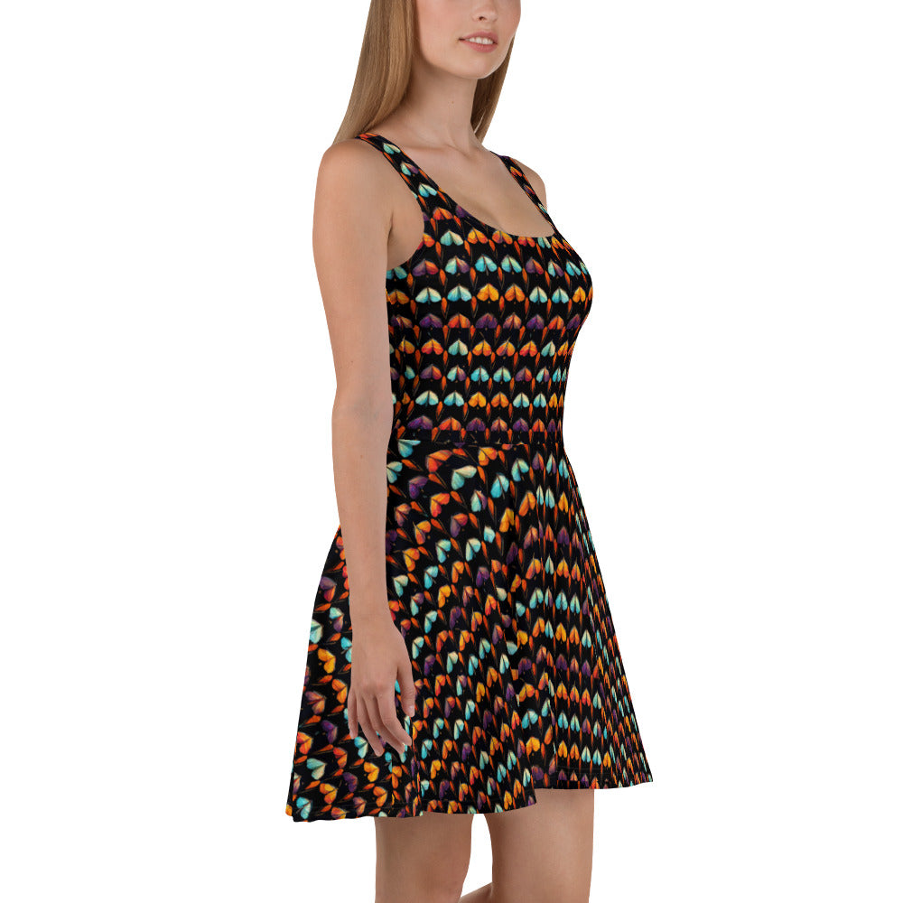 Quilted Wings Skater Dress