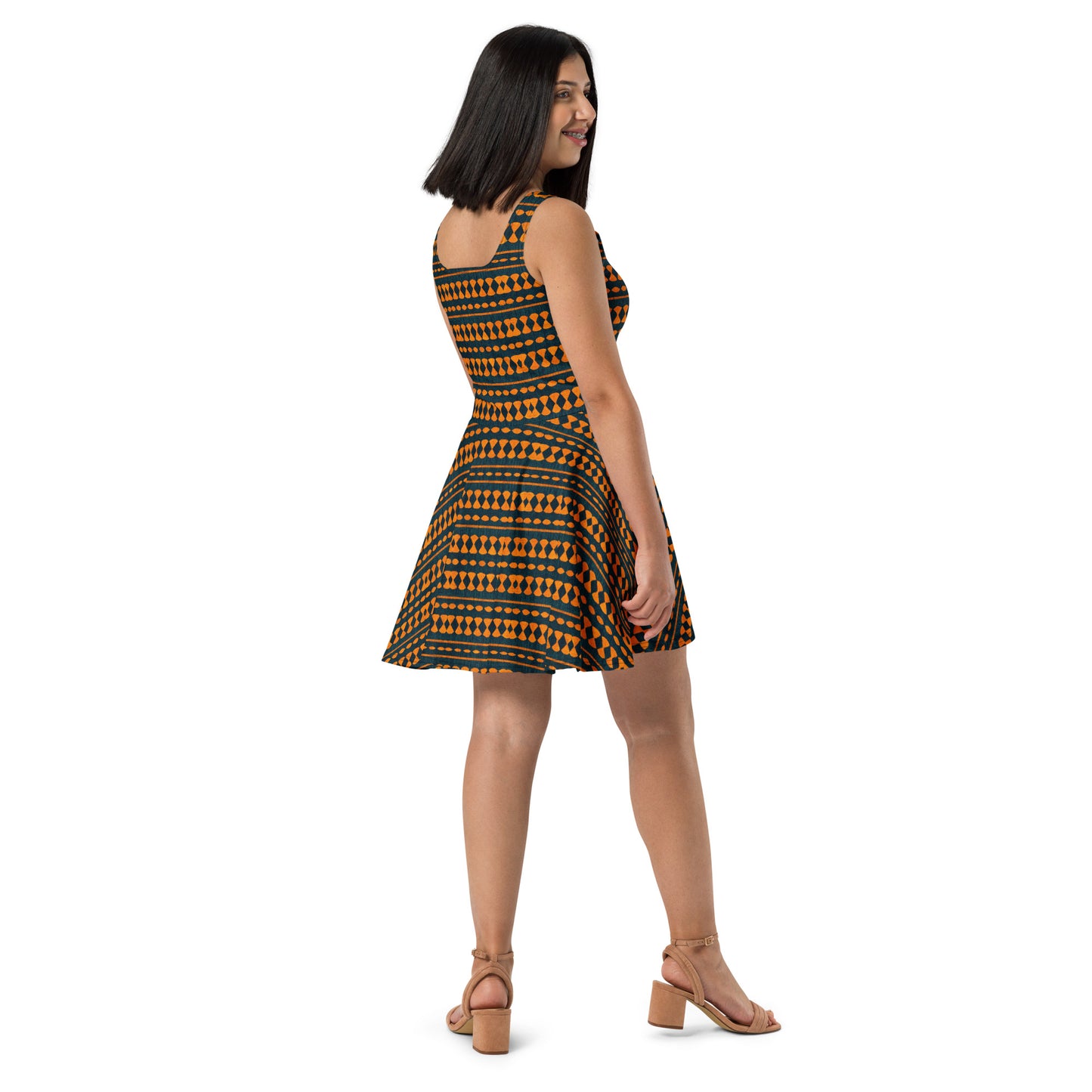 Safari Symphony Skater Dress