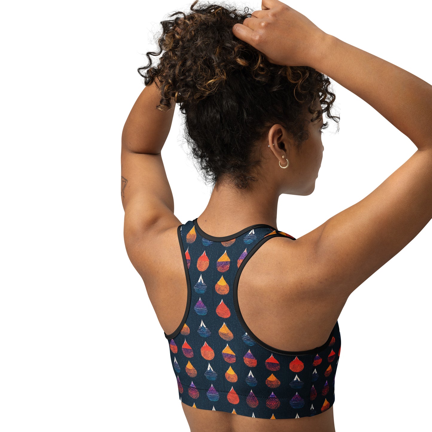 Prismatic Precipitation Sports bra