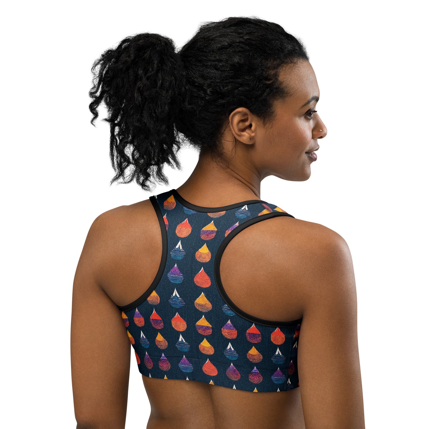 Prismatic Precipitation Sports bra