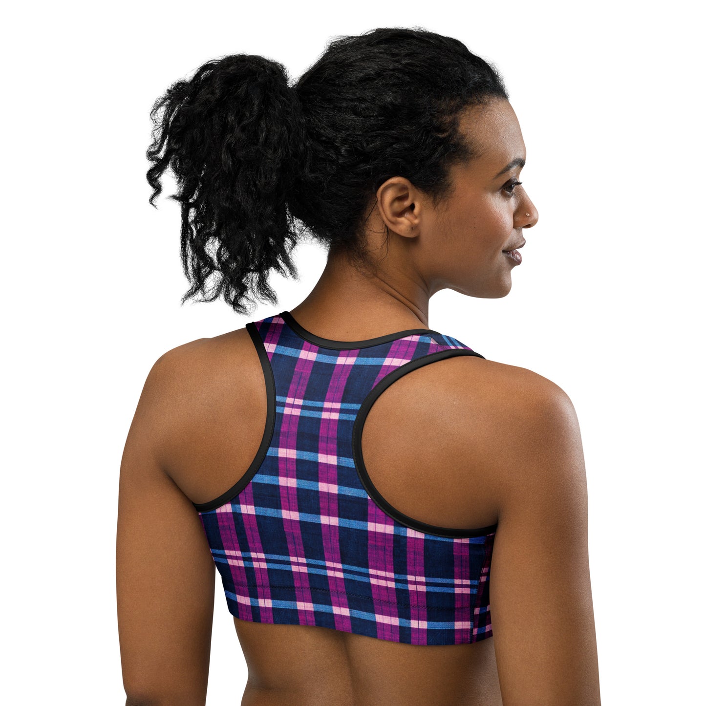 Royal Highlander Plaid Sports bra