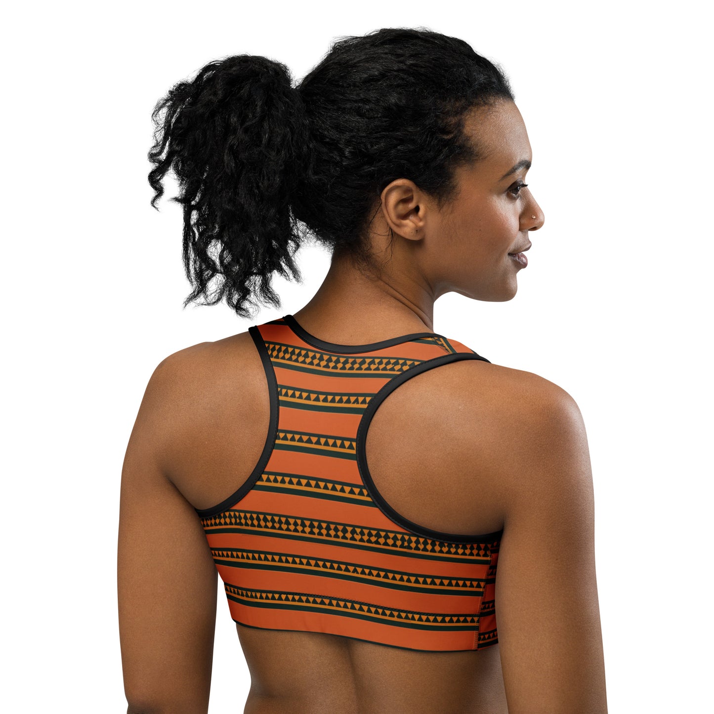 Timbuktu Tangerine Tapestry Sports bra