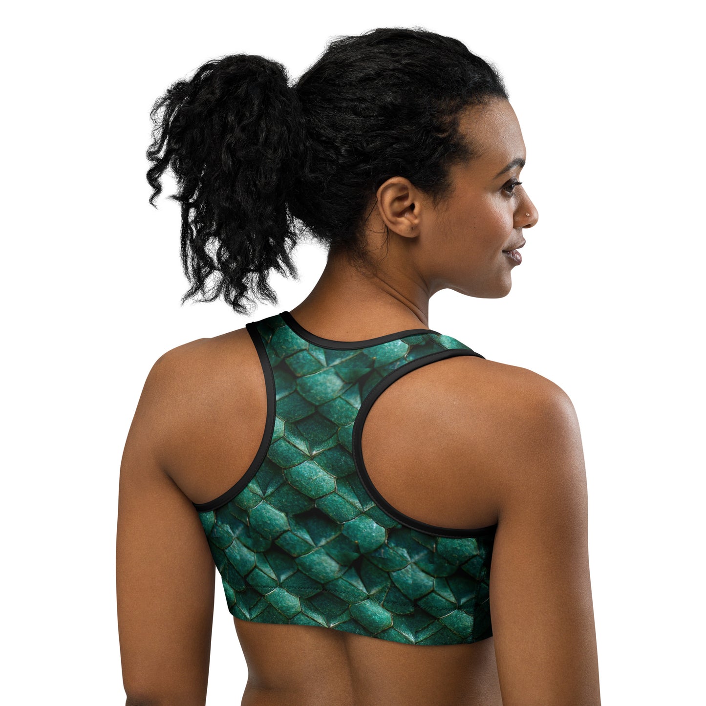 Emeralda the Great Forest Dragon Sports bra