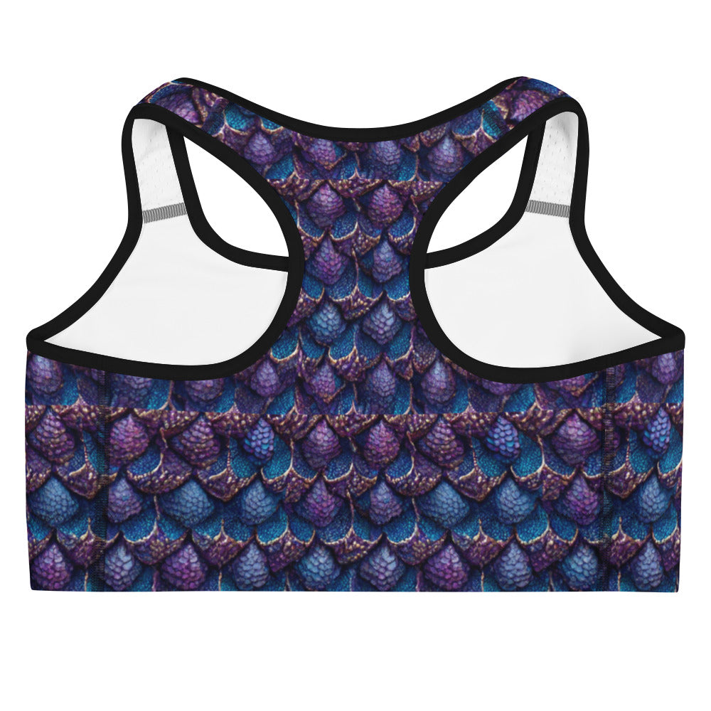 Luminosa, the Radiant Amethyst Drakon Sports bra