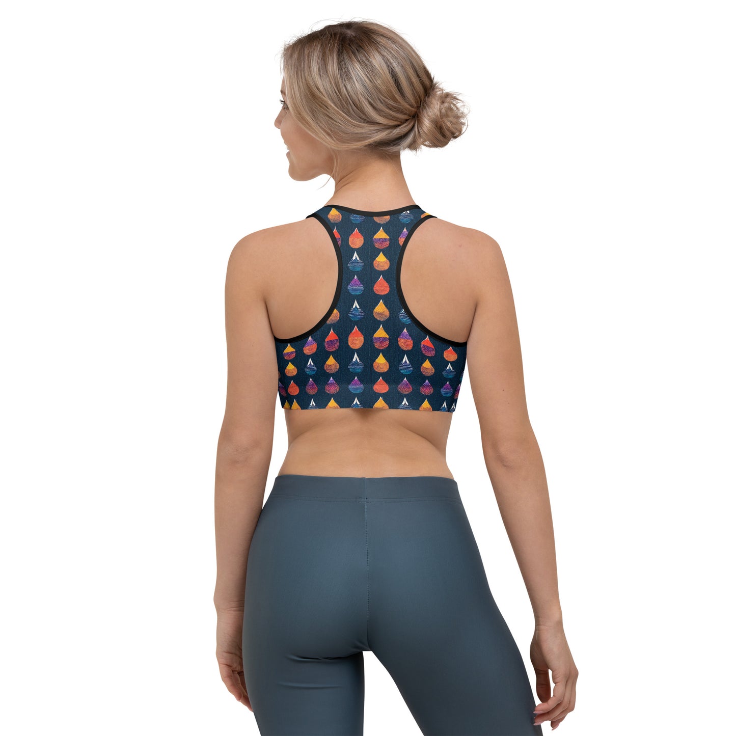 Prismatic Precipitation Sports bra