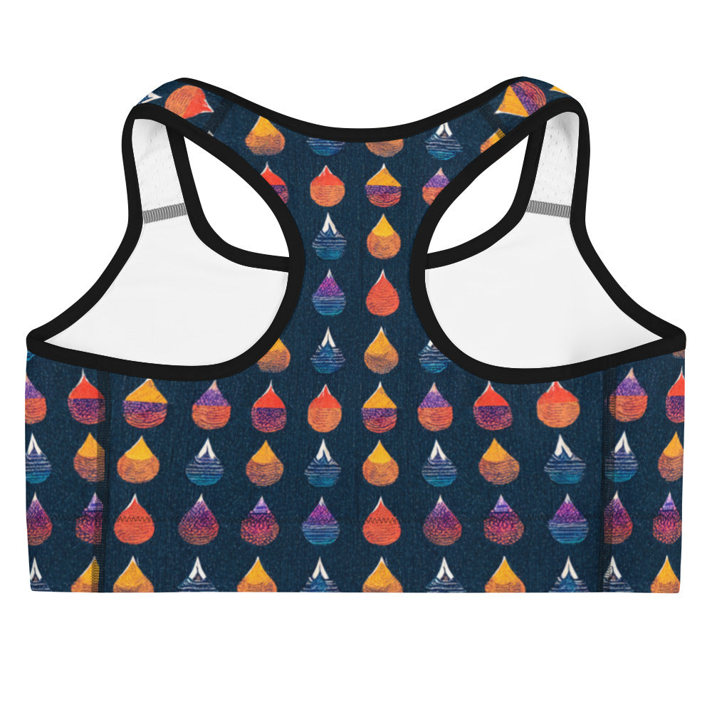 Prismatic Precipitation Sports bra