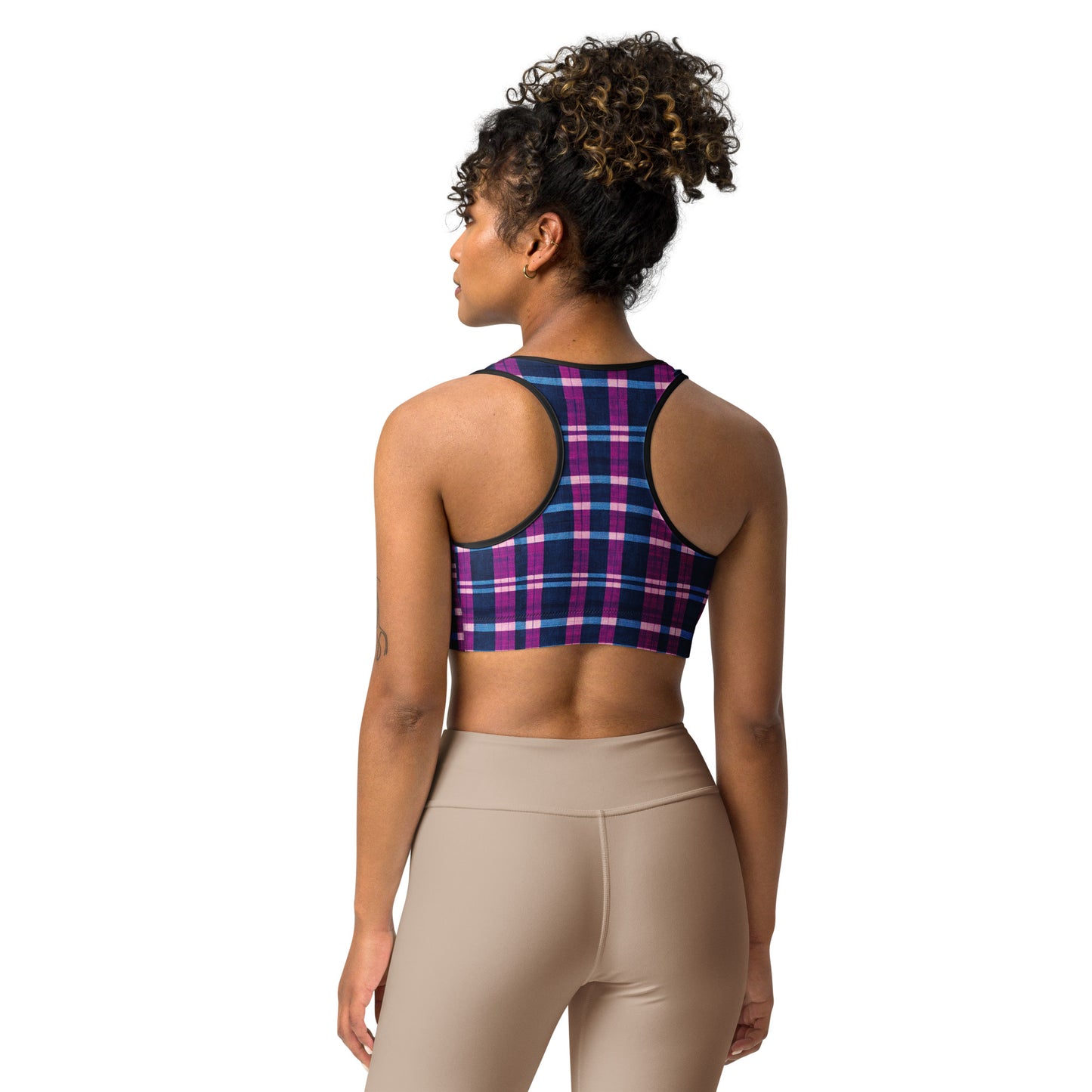 Royal Highlander Plaid Sports bra