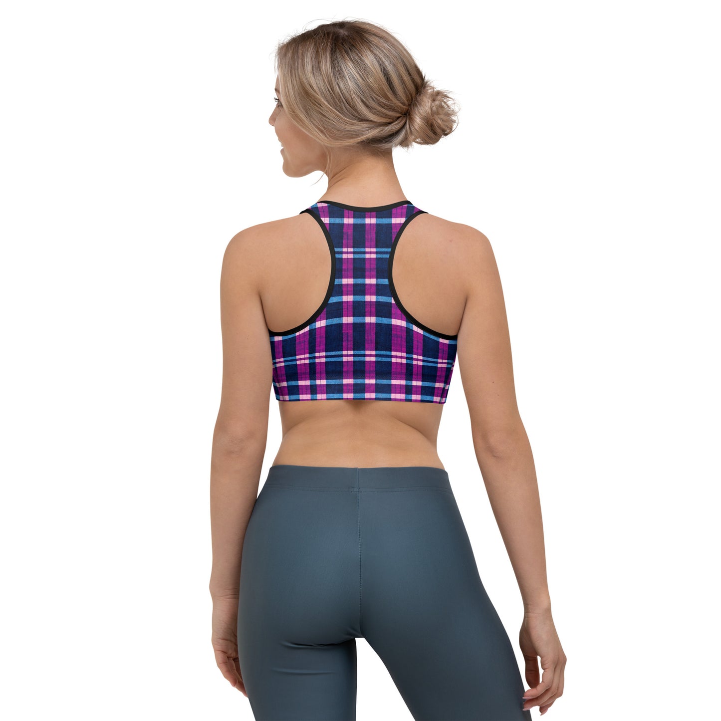 Royal Highlander Plaid Sports bra