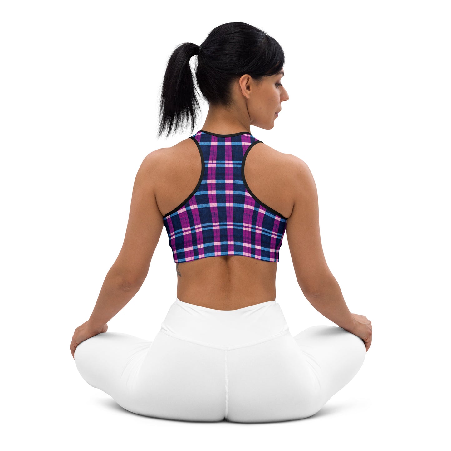 Royal Highlander Plaid Sports bra