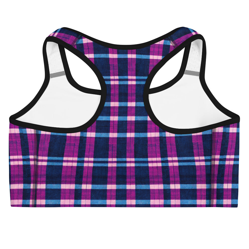 Royal Highlander Plaid Sports bra