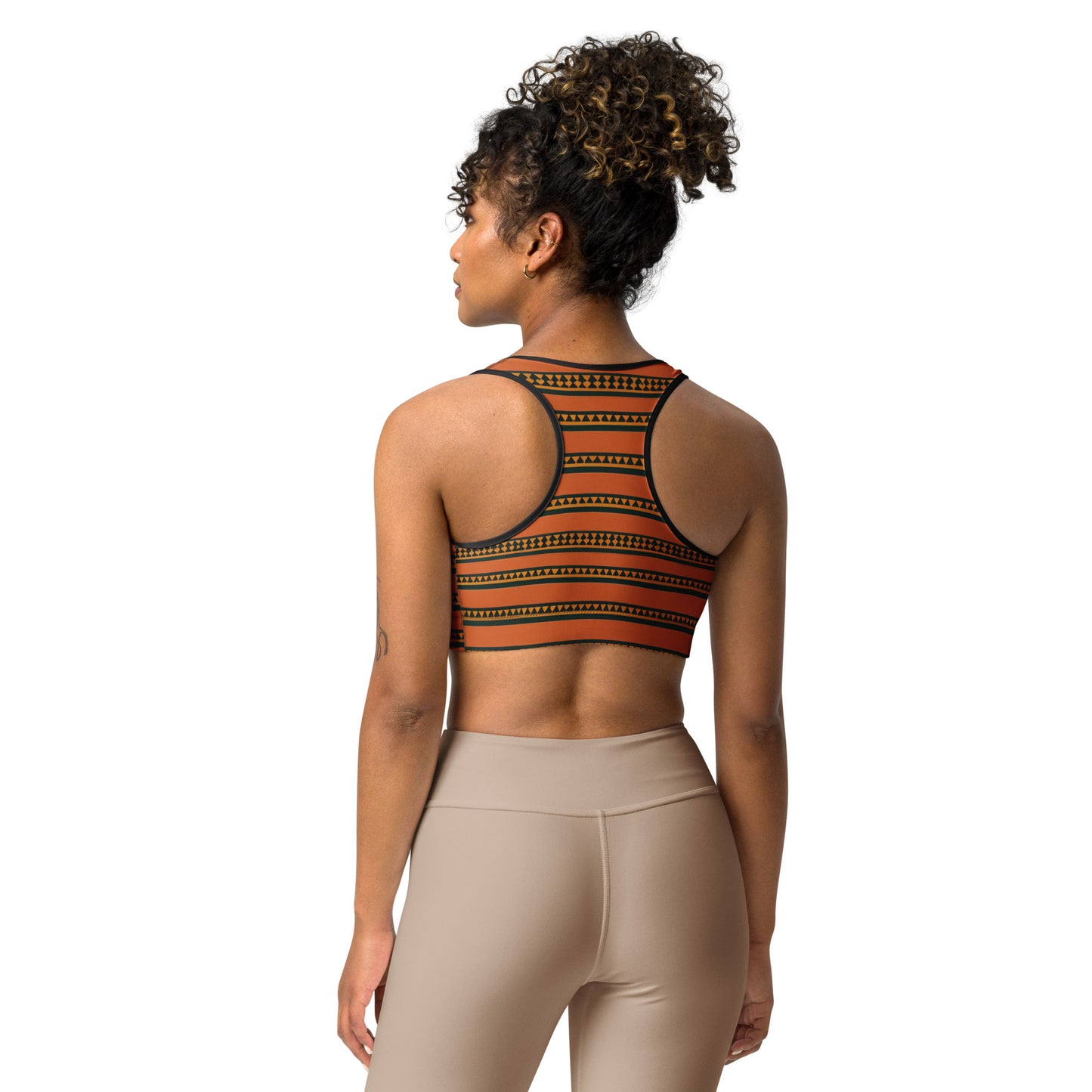 Timbuktu Tangerine Tapestry Sports bra