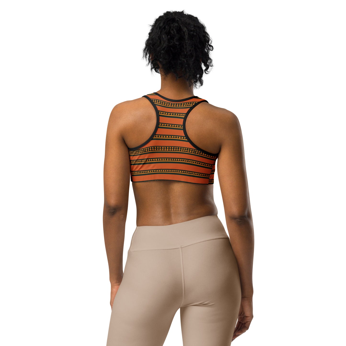 Timbuktu Tangerine Tapestry Sports bra