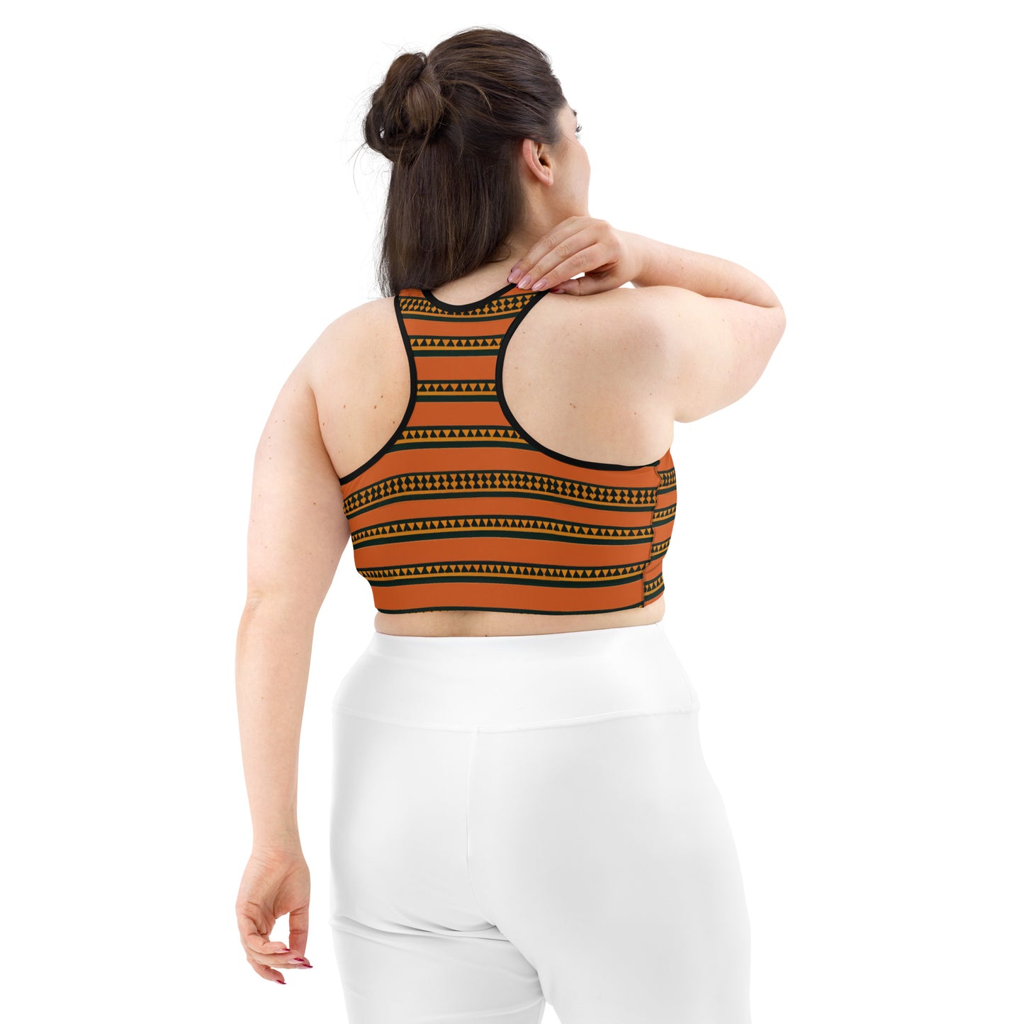 Timbuktu Tangerine Tapestry Sports bra