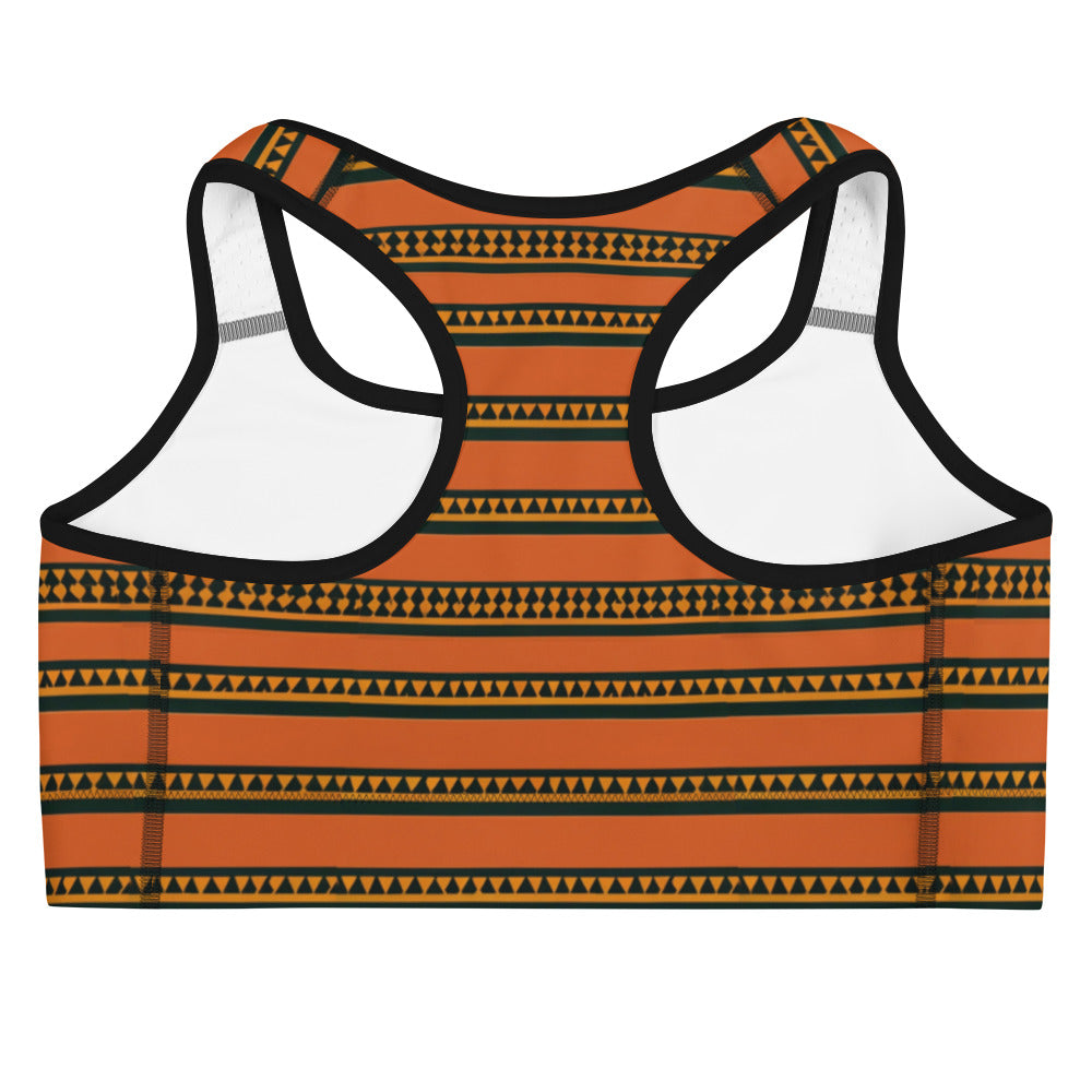 Timbuktu Tangerine Tapestry Sports bra