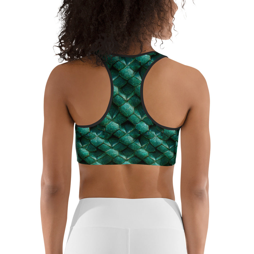 Emeralda the Great Forest Dragon Sports bra