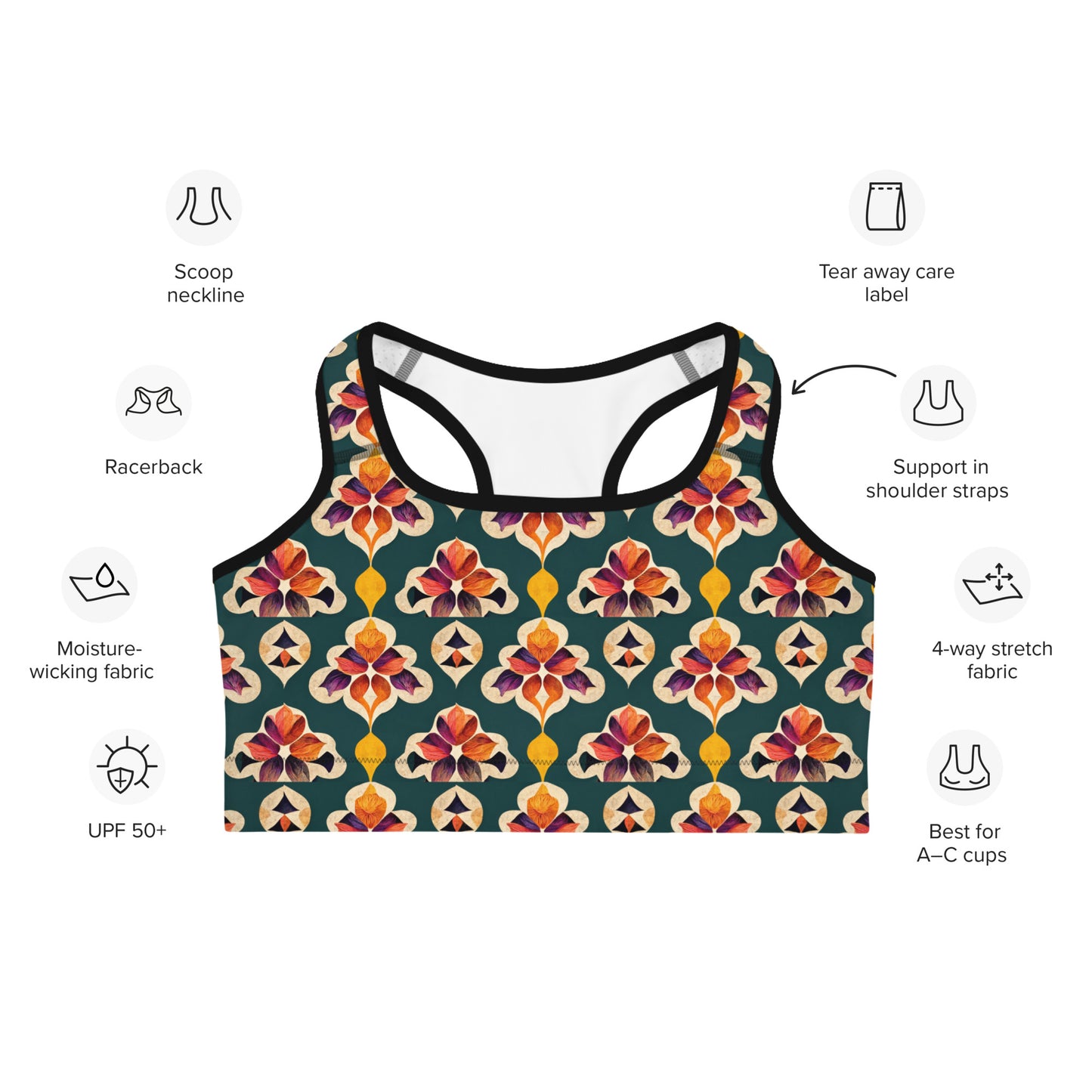 Ifrane’s Rainbow Blossoms Sports bra