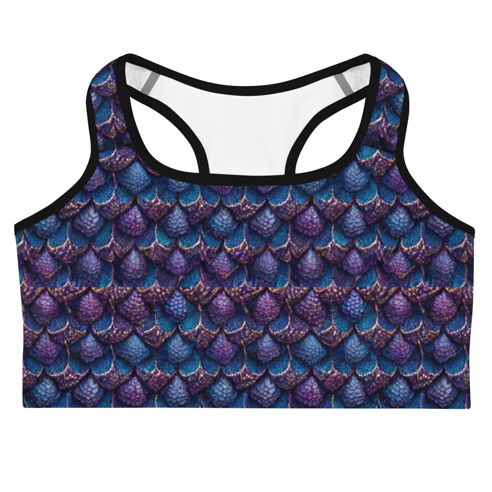 Luminosa, the Radiant Amethyst Drakon Sports bra