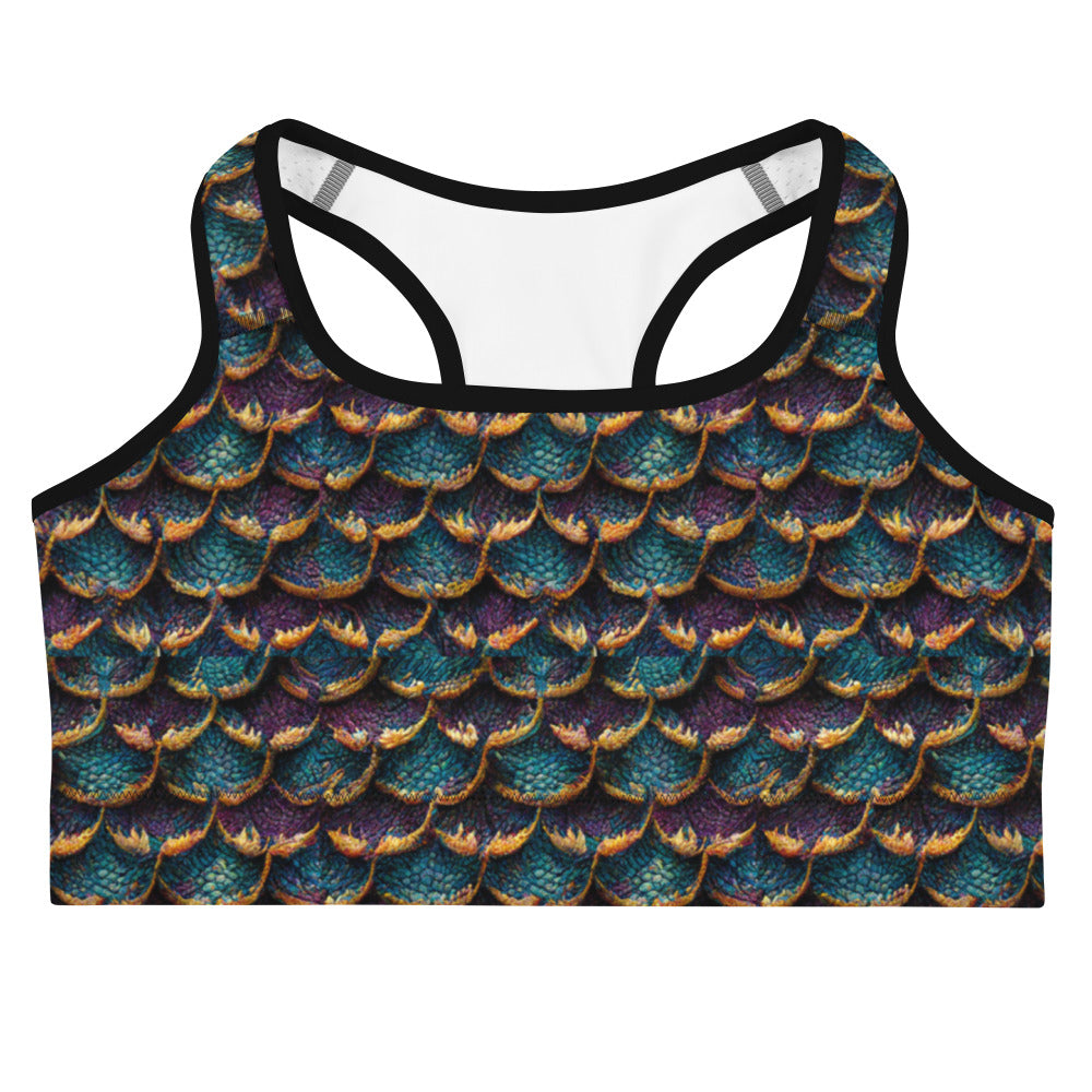 Maelorin, the Coastal Illusionist Dragon Sports bra