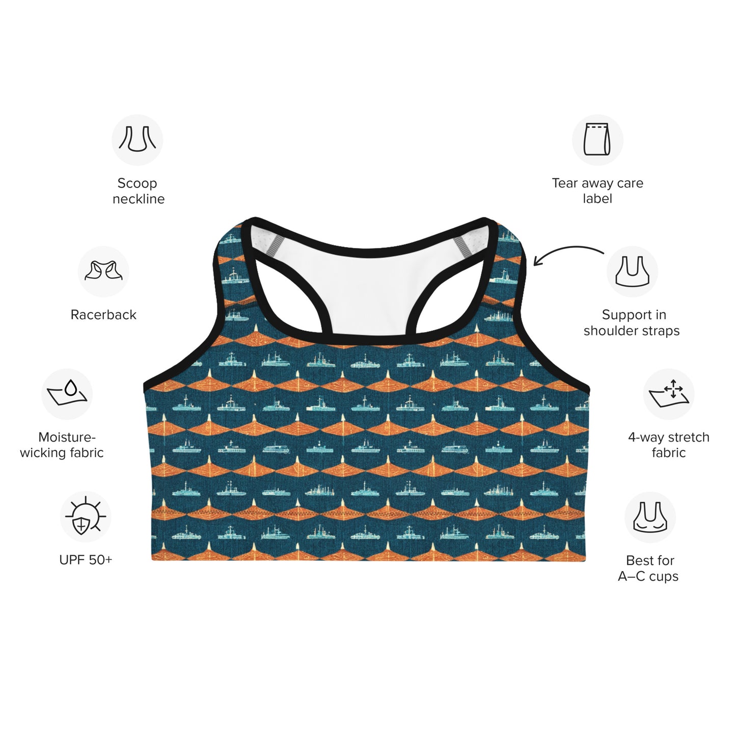 Mariners Melody Sports bra