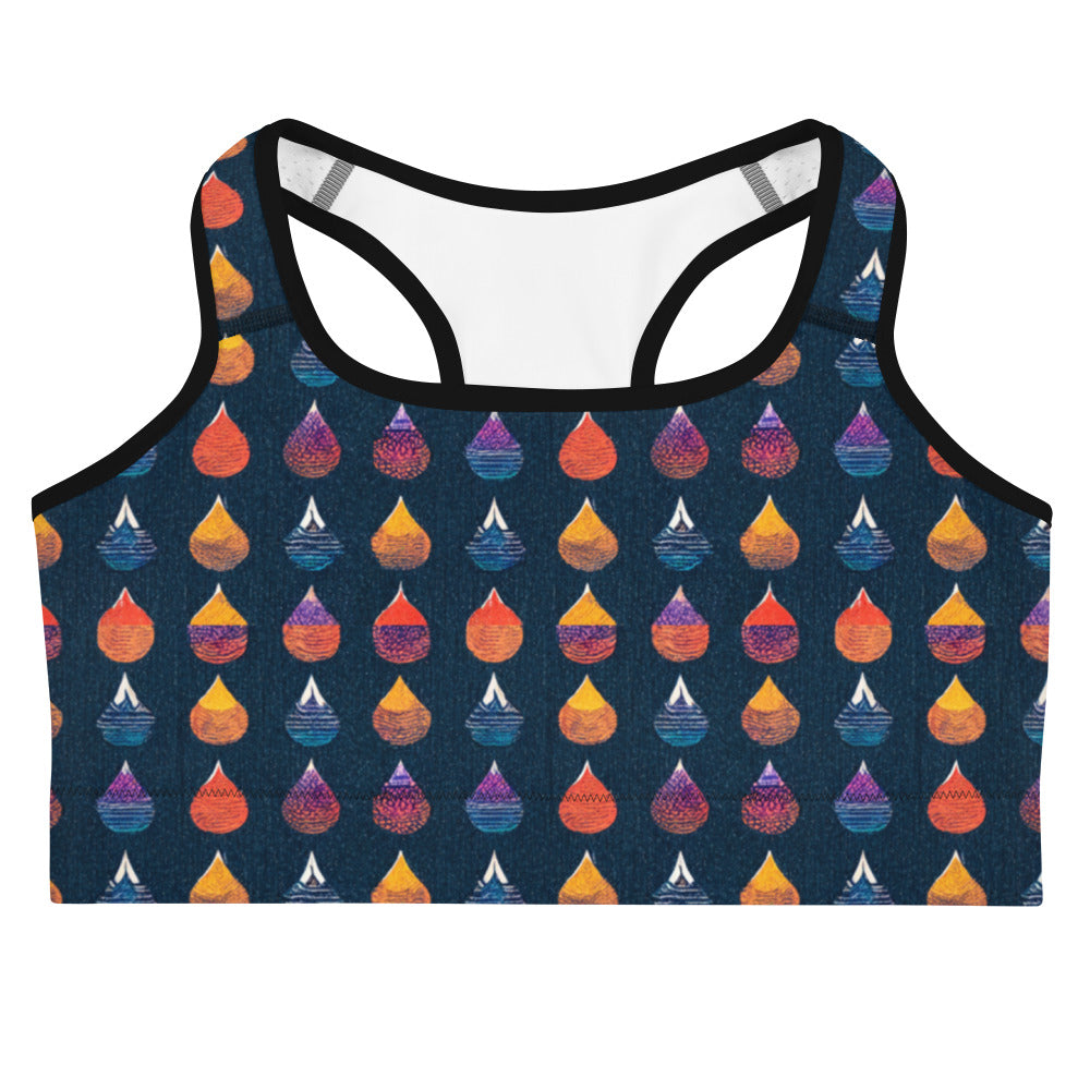 Prismatic Precipitation Sports bra