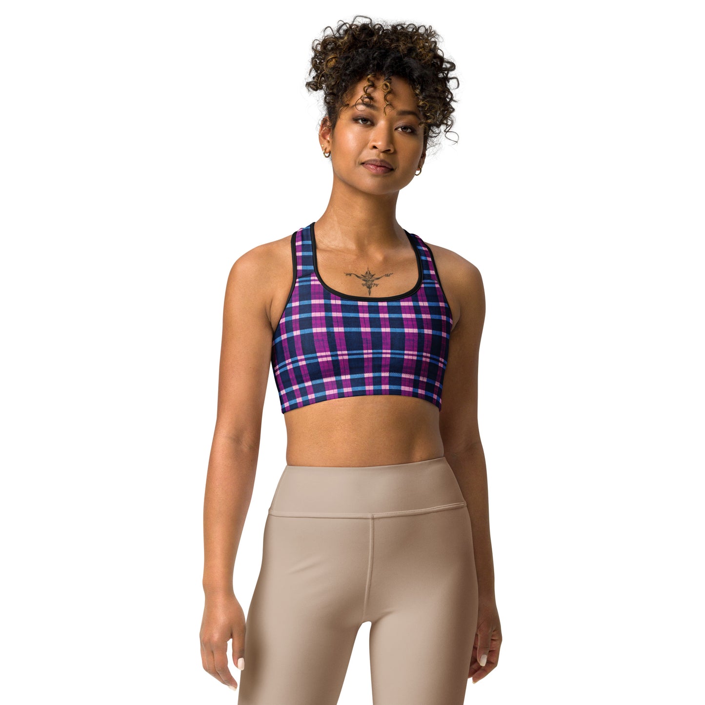 Royal Highlander Plaid Sports bra