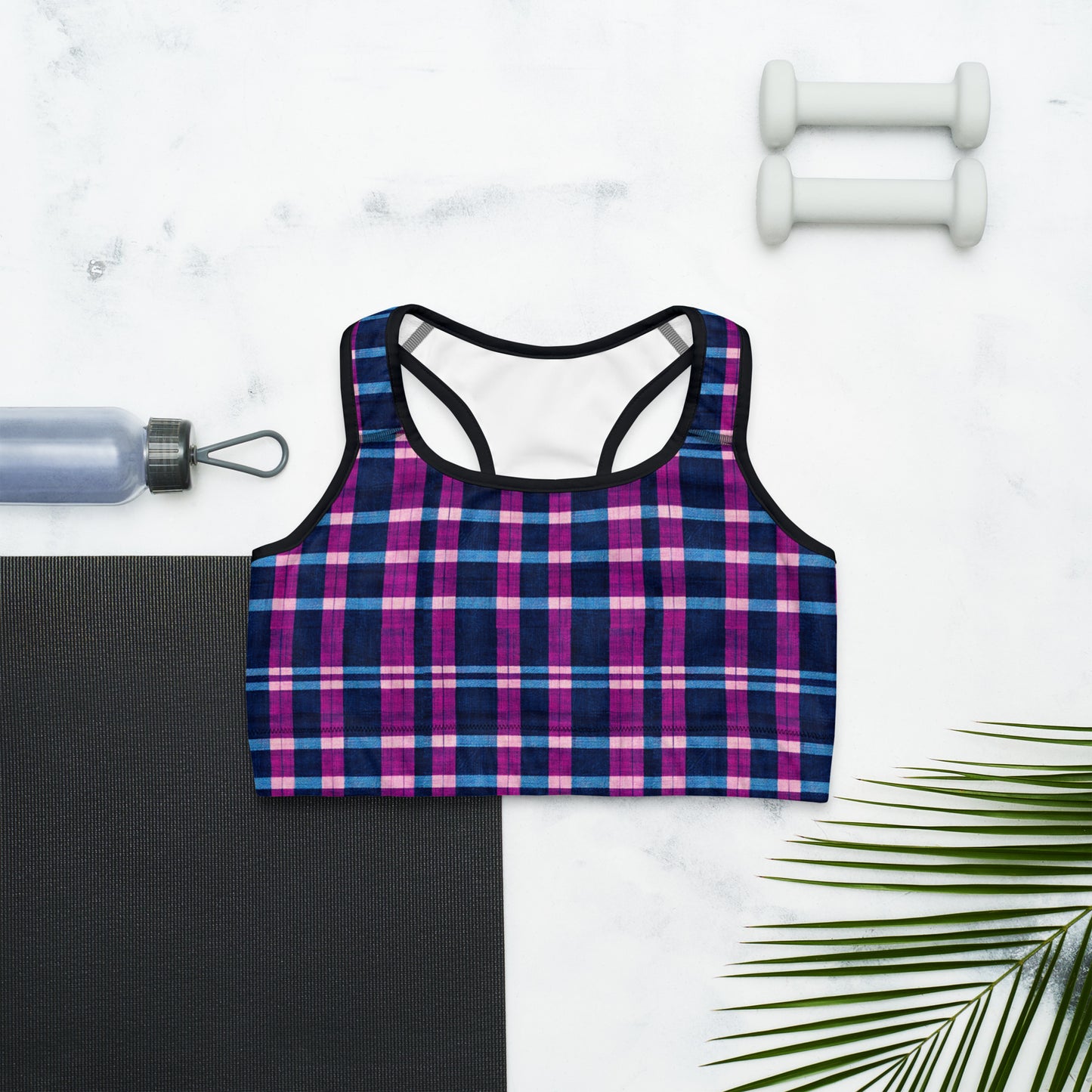 Royal Highlander Plaid Sports bra