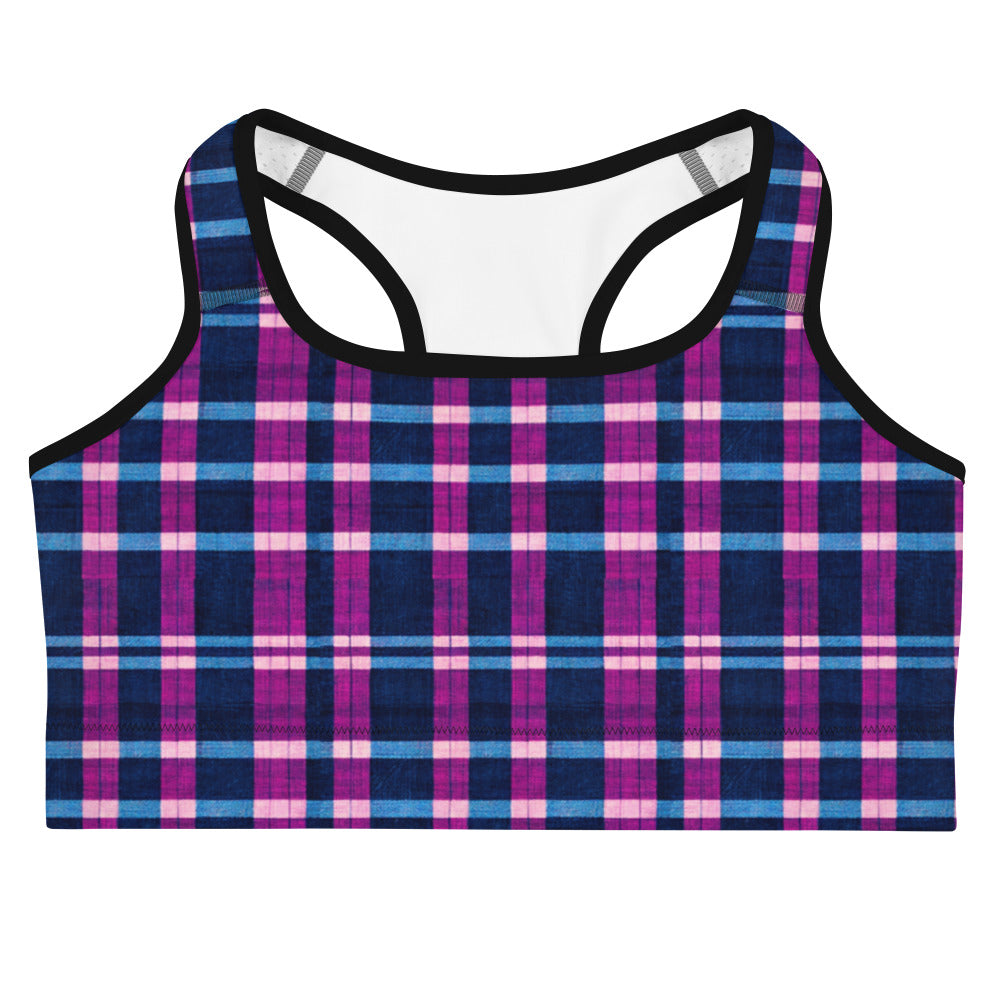 Royal Highlander Plaid Sports bra