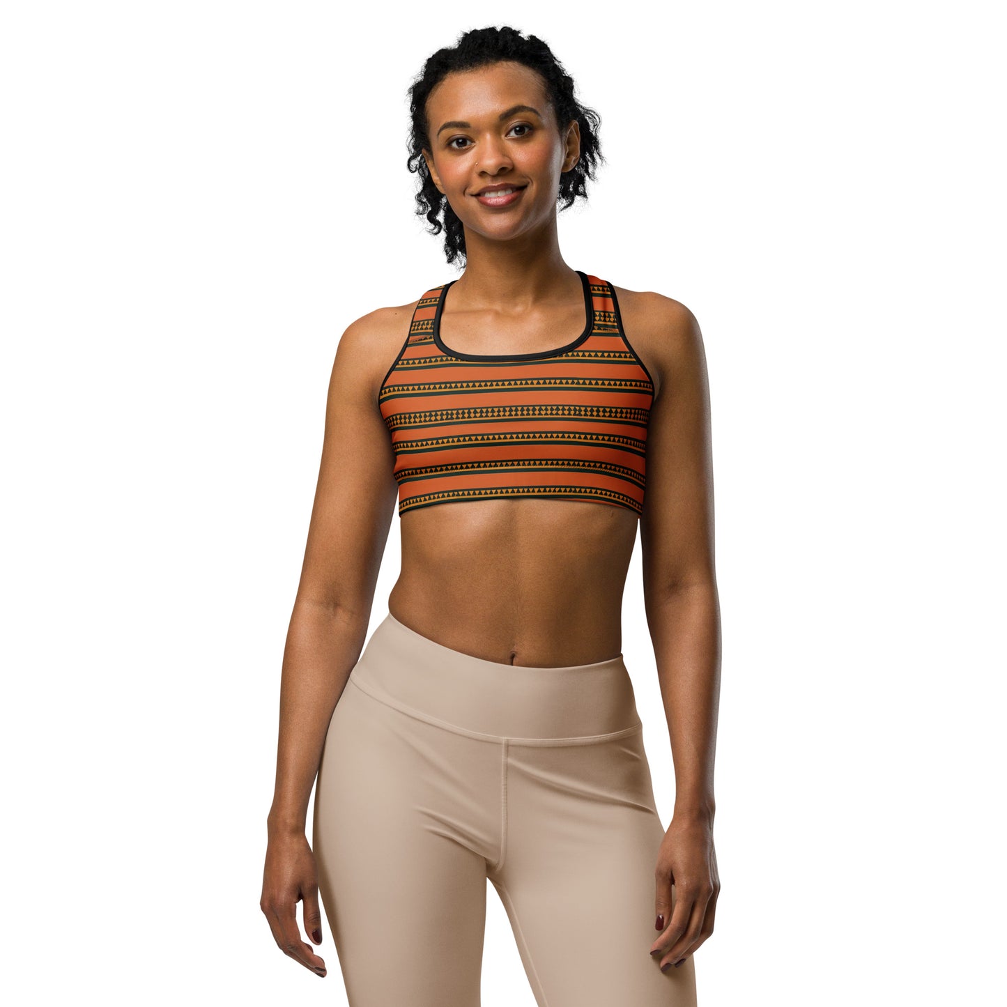 Timbuktu Tangerine Tapestry Sports bra