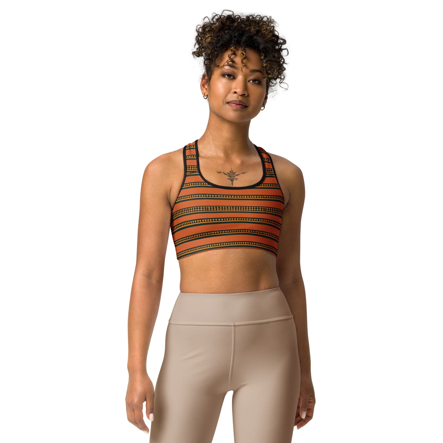 Timbuktu Tangerine Tapestry Sports bra