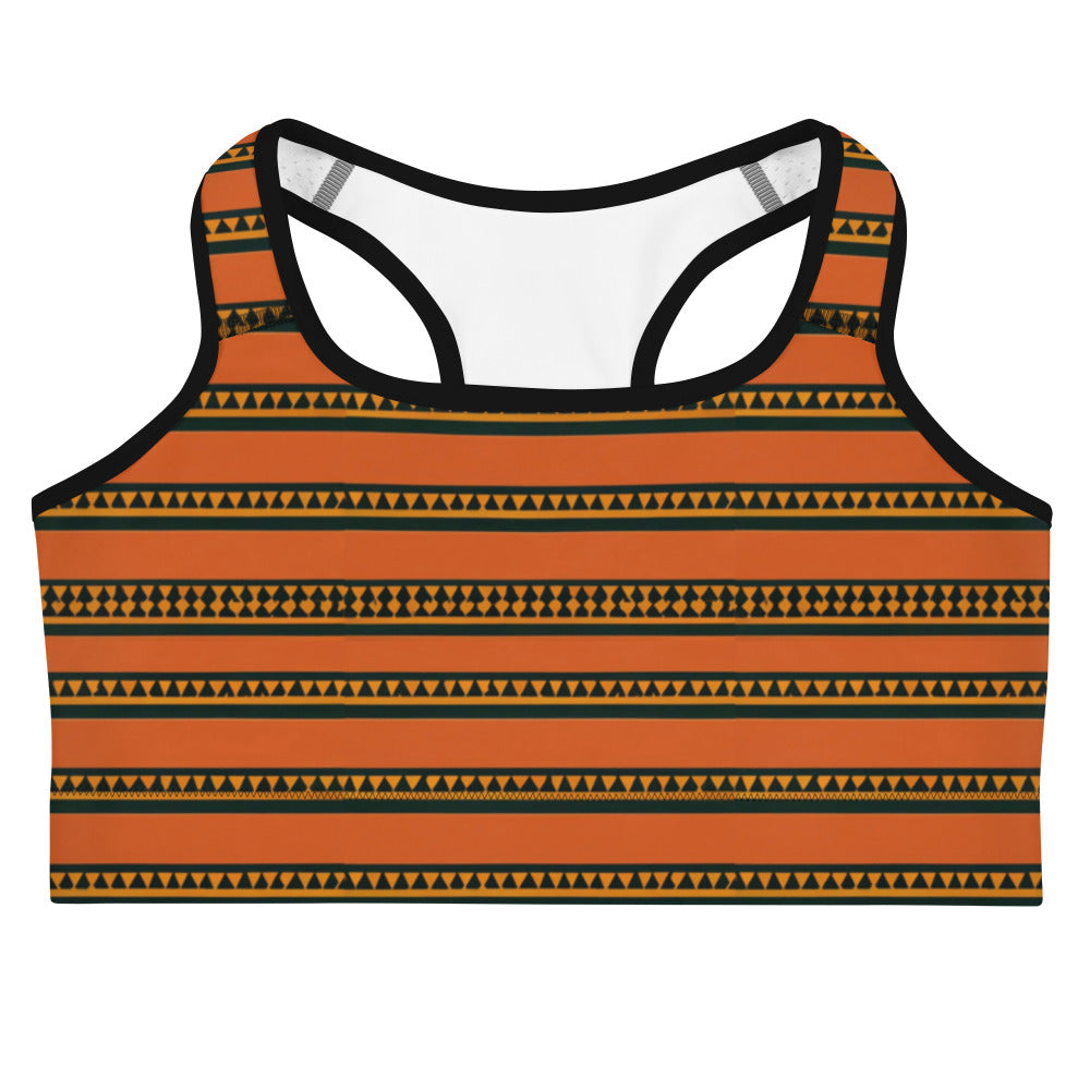 Timbuktu Tangerine Tapestry Sports bra