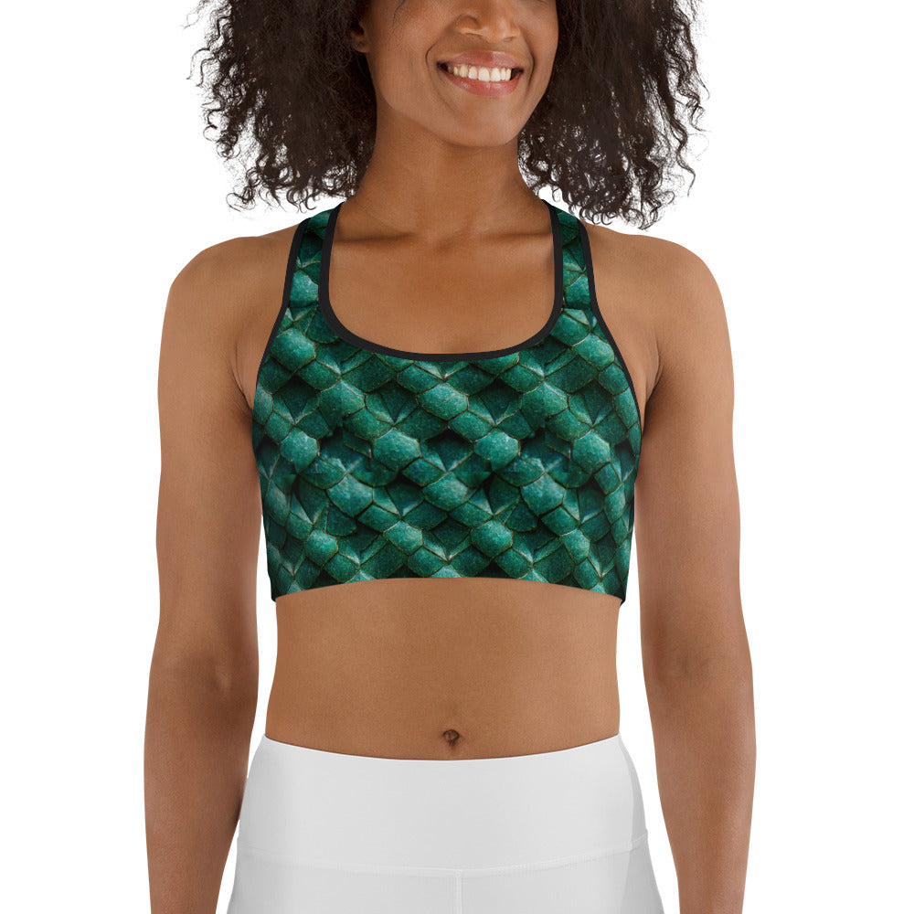 Emeralda the Great Forest Dragon Sports bra