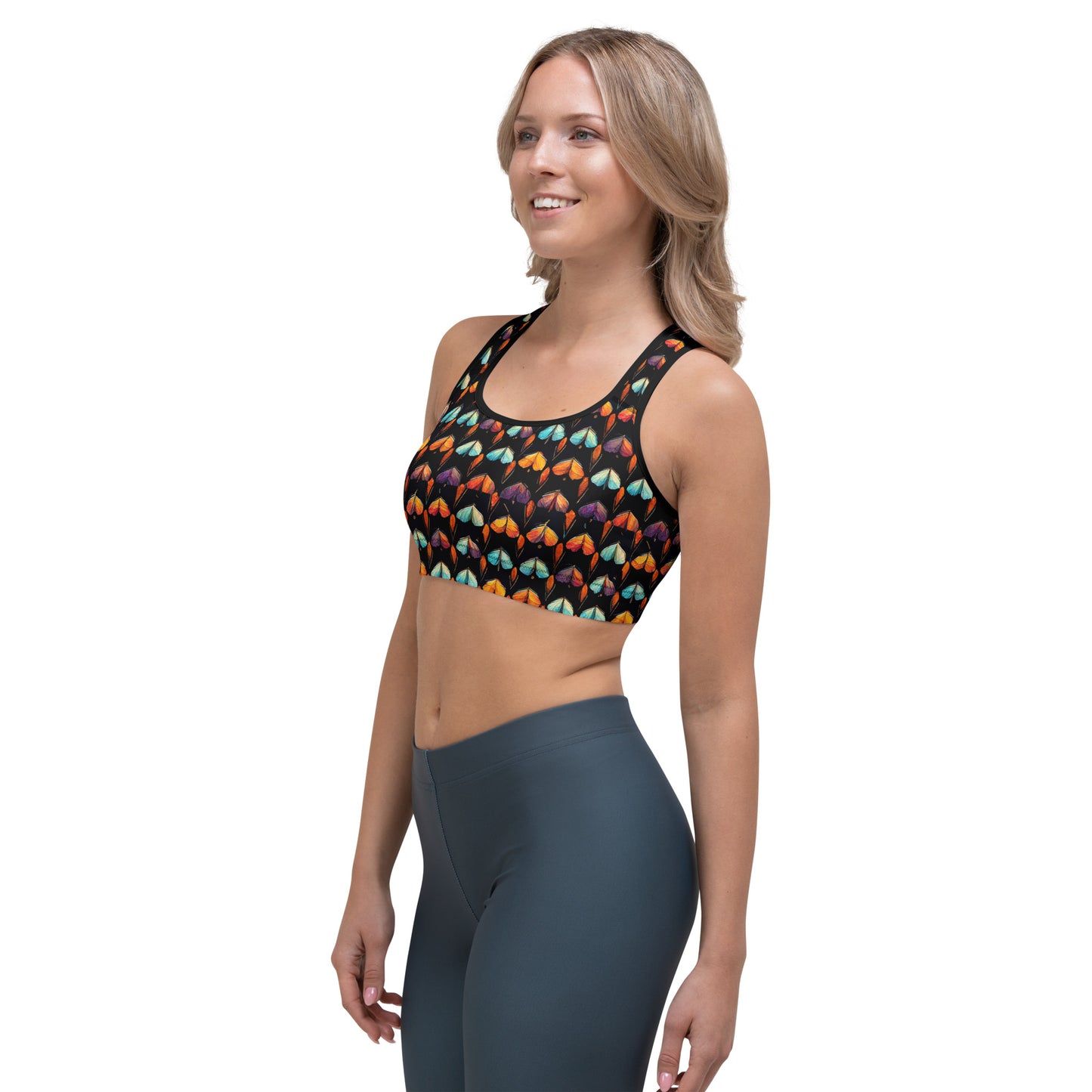 Quilted Wings Sports bra