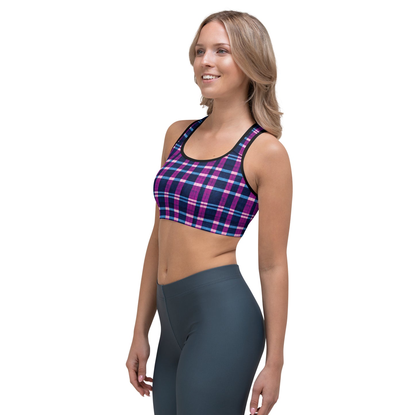 Royal Highlander Plaid Sports bra