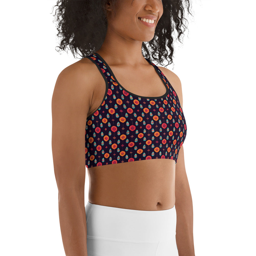 Free Spirited Flora Sports bra