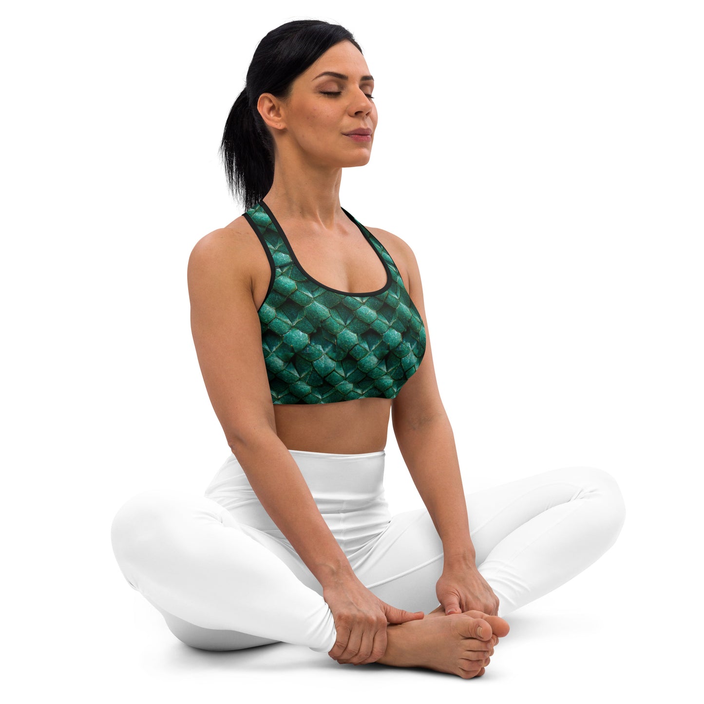 Emeralda the Great Forest Dragon Sports bra