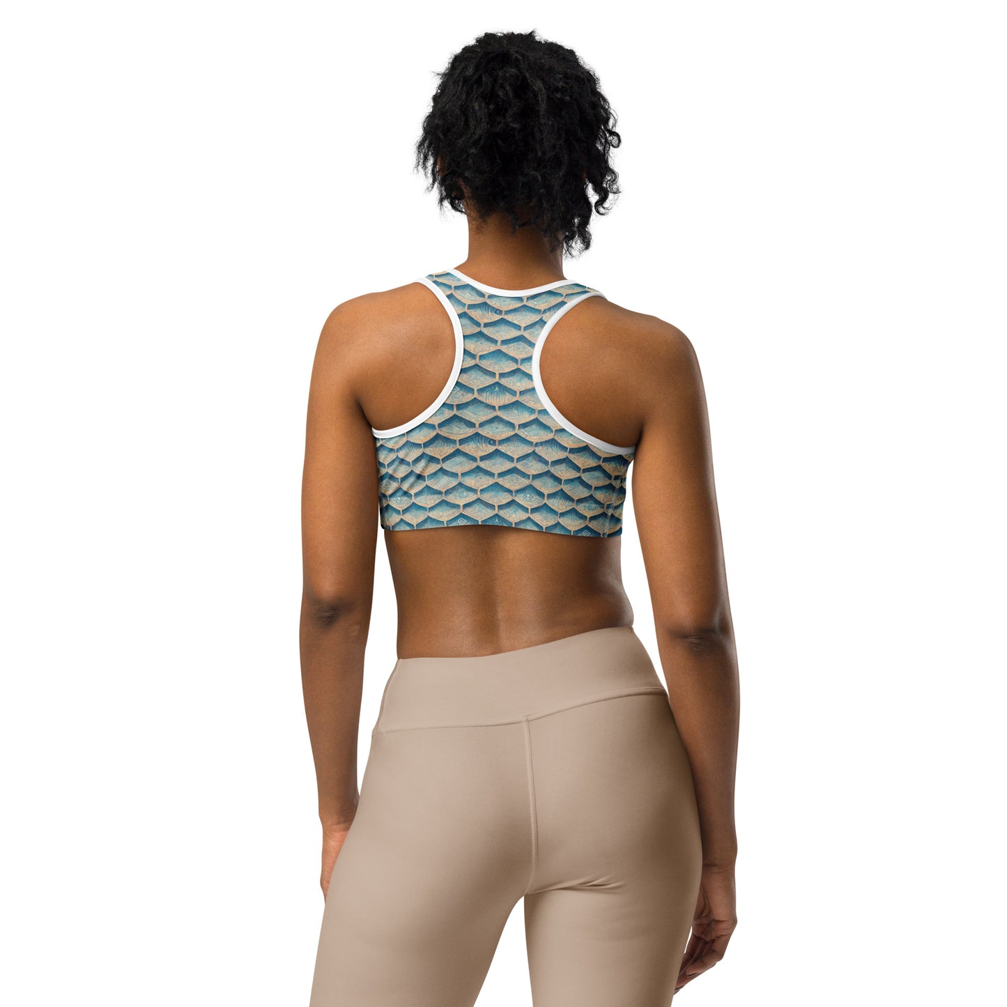 Seafoam Scales Sports bra