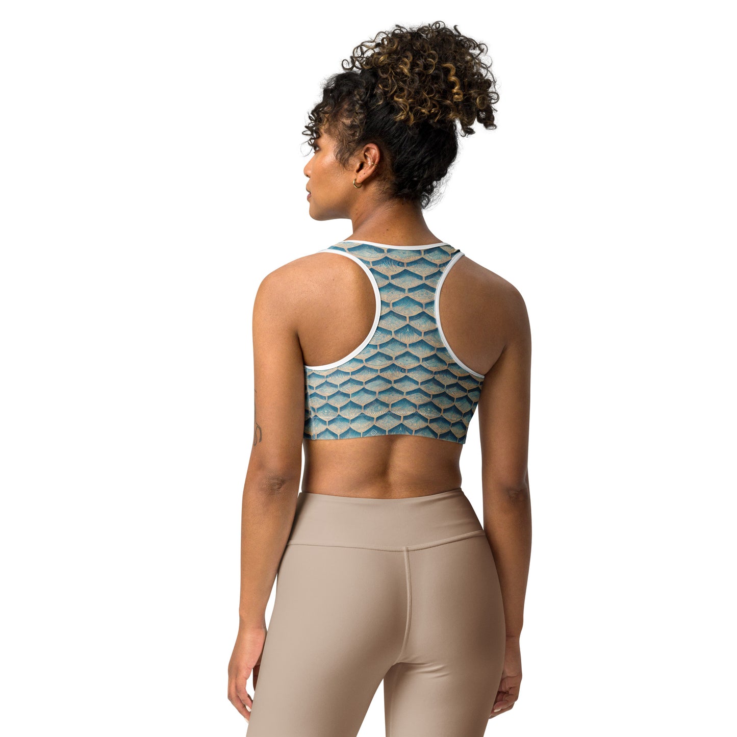 Seafoam Scales Sports bra